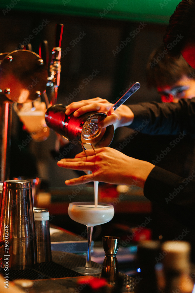 Naklejka premium cocktail bar