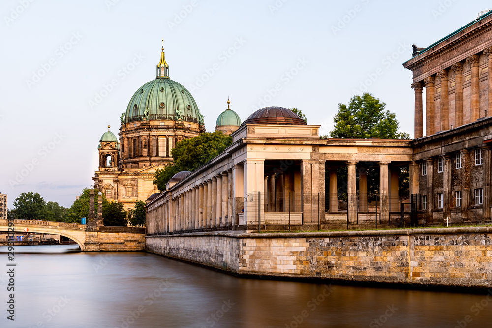 Scenic view of Spree river and Berlin Cathedral in Berlin