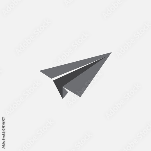 paper plane logo icon, paper plane icon vector illustration, flight logo