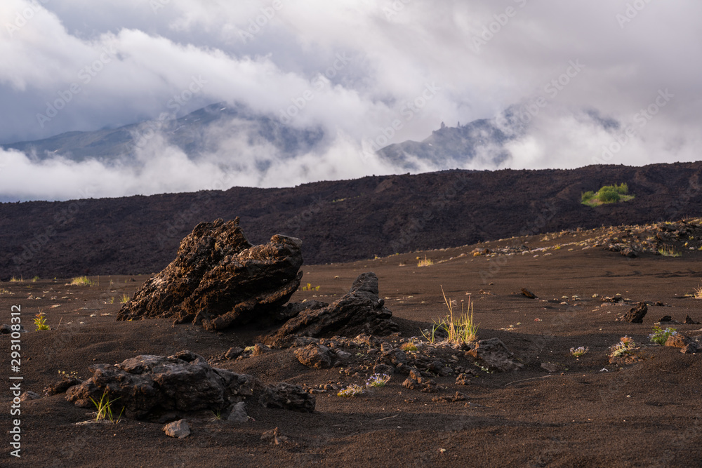 Dramatic views of the volcanic landscape.