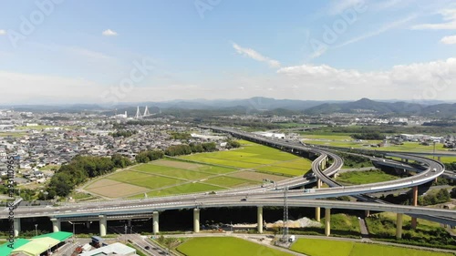ドローン　豊田ジャンクション　東名高速　伊勢湾岸自動車道　愛知県　日本