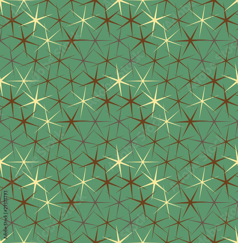 Abstract seamless background pattern with colorful hexagons. Mosaic texture for prints, textile, fabric, package, cover, greeting cards.