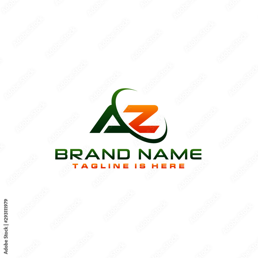 Letter AZ logo icon design template elements Letter AZ logo icon design template elements