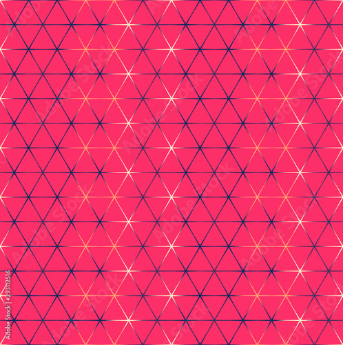 Abstract seamless pattern. Colorful geometric background with hexagons.