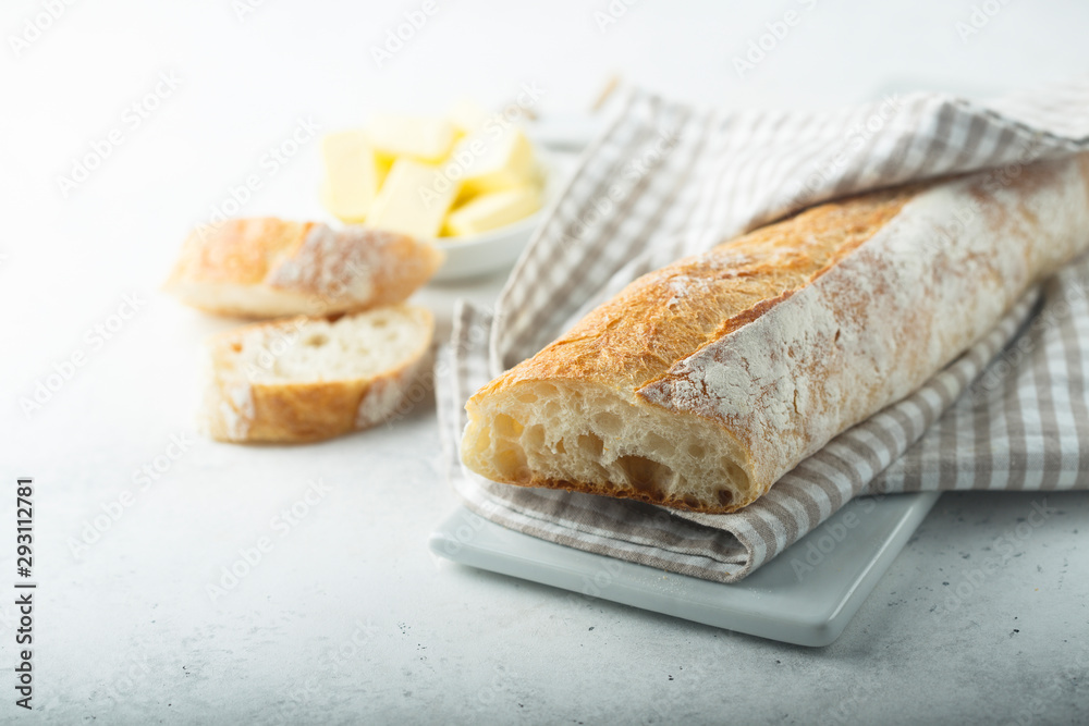 Homemade baguette bread Homemade baguette bread
