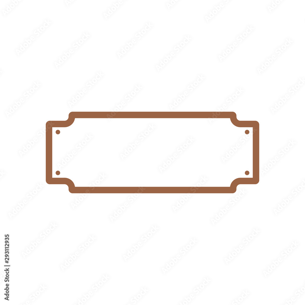 Blank western sign board graphic design template Blank western sign board graphic design template
