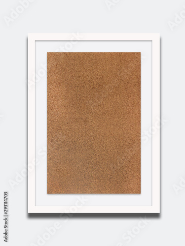 photo frame board isolated on white background