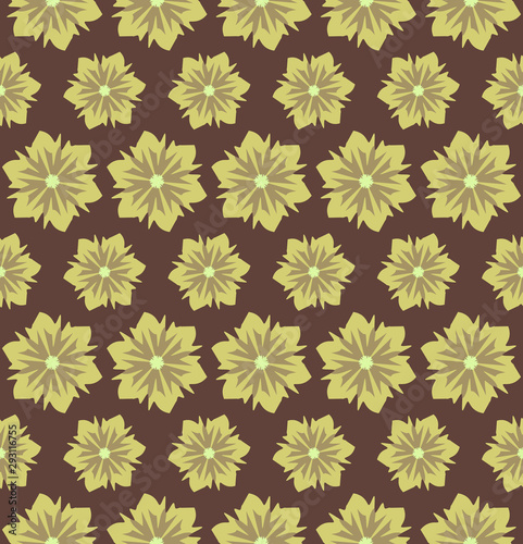 Abstract seamless flower pattern. Background design for prints, textile, fabric, package, cover, greeting cards.