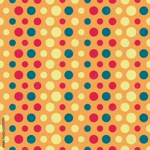 Abstract seamless bubble pattern. Background design for prints, textile, fabric, package, cover, greeting cards.
