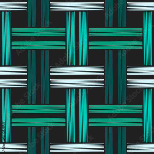 Ethnic boho seamless pattern. Lace. Embroidery on fabric. Patchwork texture. Weaving. Traditional ornament. Tribal pattern. Folk motif. Can be used for wallpaper, textile, wrapping, web. 