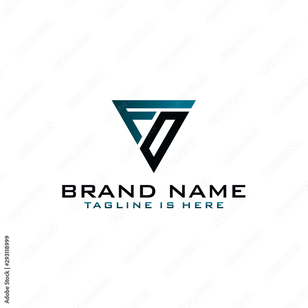 Letter FO logo icon design template elements Letter FO logo icon design template elements