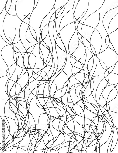 Random Abstract Chaotic Lines Pattern