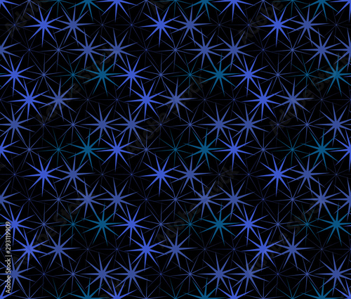 Hexagon seamless pattern. Geometric abstract polygonal mosaic. Decorative backdrop for wallpaper, pattern fills, web page background, surface textures.