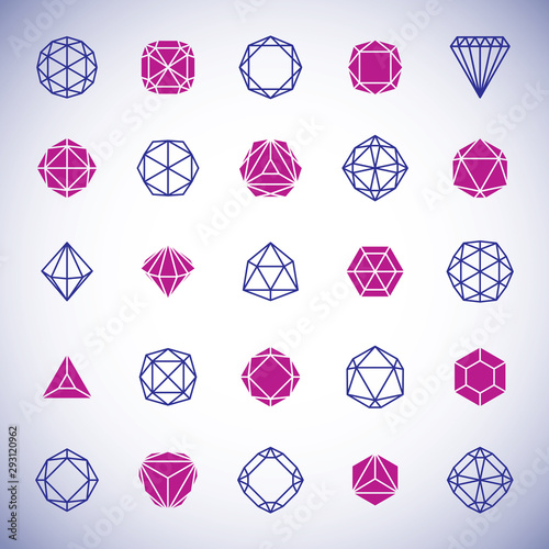 Set of vector abstract grap...