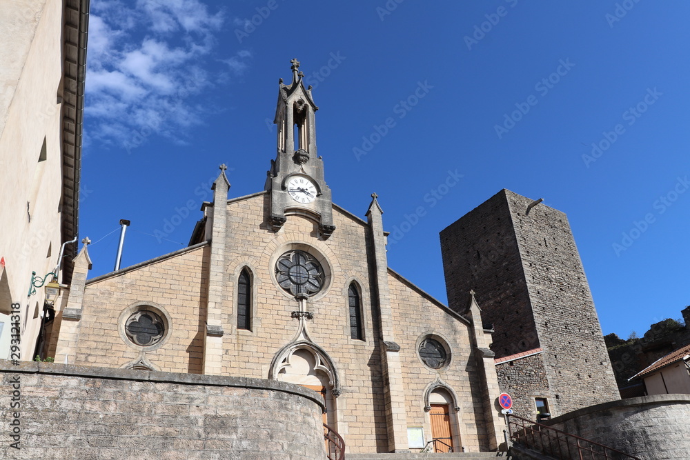 Eglise Saint Germain dans le village de Saint Germain au Mont dOr - Département du Rhône - France
