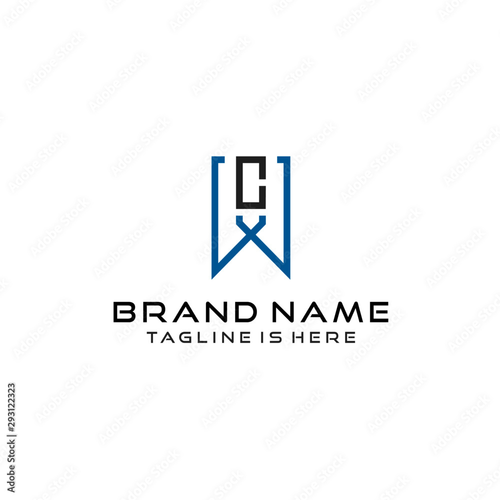 Letter WC logo icon design template elements Letter WC logo icon design template elements