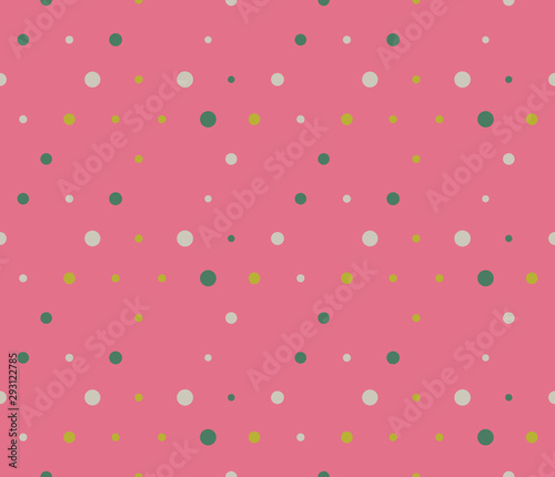 Abstract seamless background pattern with colorful circles. Mosaic texture for prints, textile, fabric, package, cover, greeting cards.