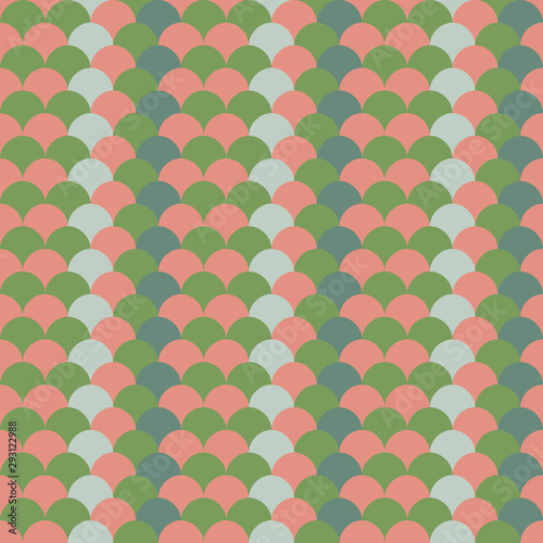 Abstract seamless background pattern with colorful fish scale. Mosaic texture for prints, textile, fabric, package, cover, greeting cards.
