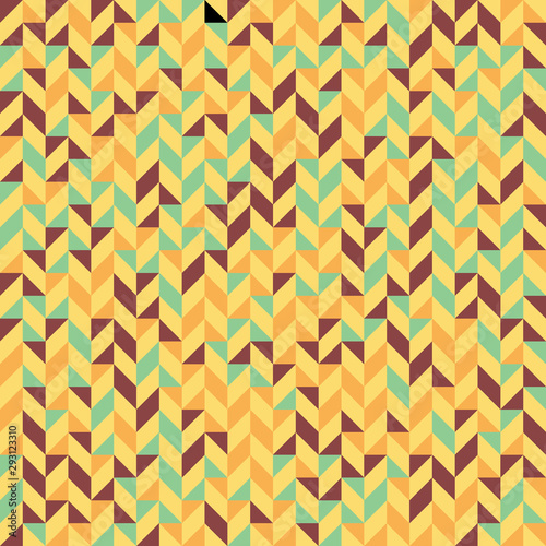Colorful seamless pattern with triangles. Low poly geometric background. © Max Sparrow