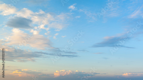Photography Clouds in the blue sky
