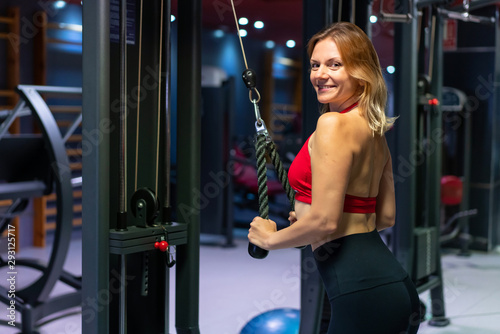 Happy Woman in a gym
