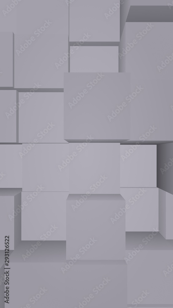 Abstract gray elegant cube geometric background. Chaotically advanced rectangular bars. 3D Rendering, 3D illustration Abstract gray elegant cube geometric background. Chaotically advanced rectangular bars. 3D Rendering, 3D illustration