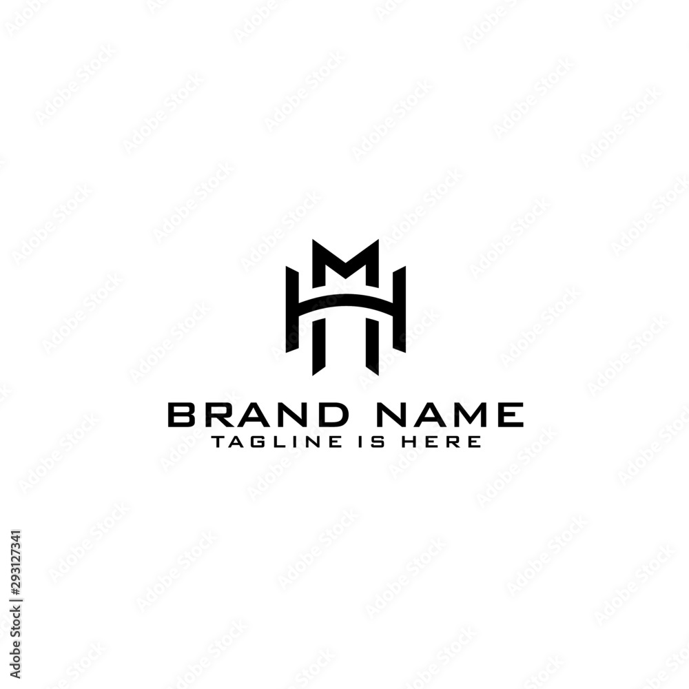 Letter HM logo icon design template elements