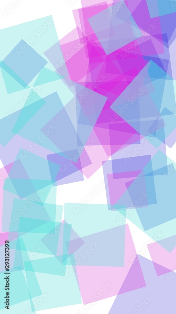 Fototapeta premium Multicolored translucent hexagons on white background. Vertical image orientation. 3D illustration