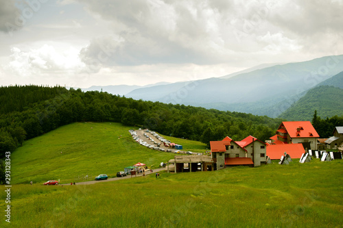 Scenic view of Muntele Rosu (Red Mountain) area, in Cheia - Prahova county, Romania, Ciucas Mountain part of Carpathians Mountains