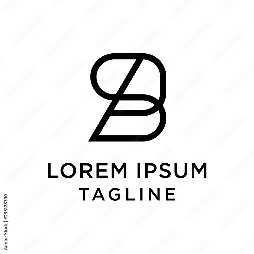 Letter SP logo design template