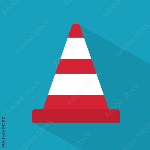 traffic cone icon- vector illustration