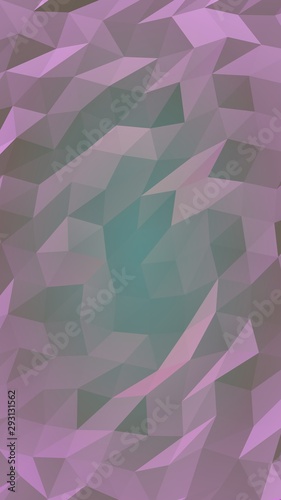 Abstract triangle geometrical violet background. Geometric origami style with gradient. 3D illustration