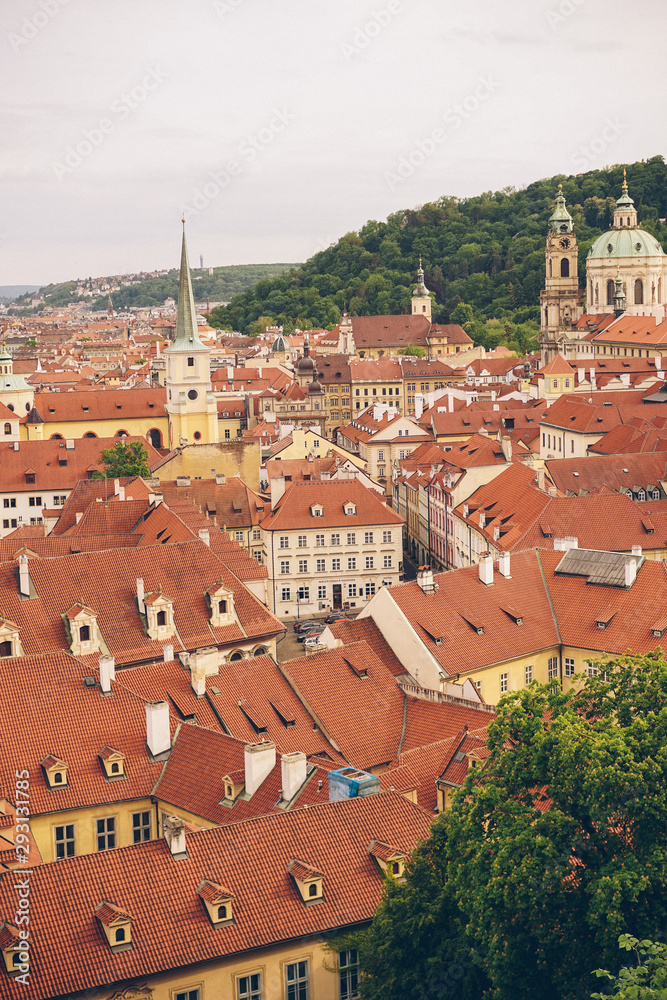 Fototapeta view of city of prague czech republic
