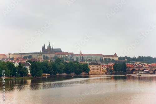 panoramic view of prague