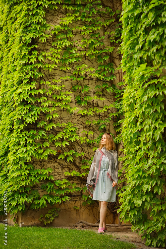 Fototapeta premium woman walking in the park
