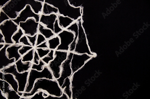 spider web on a black background. Looks like a background