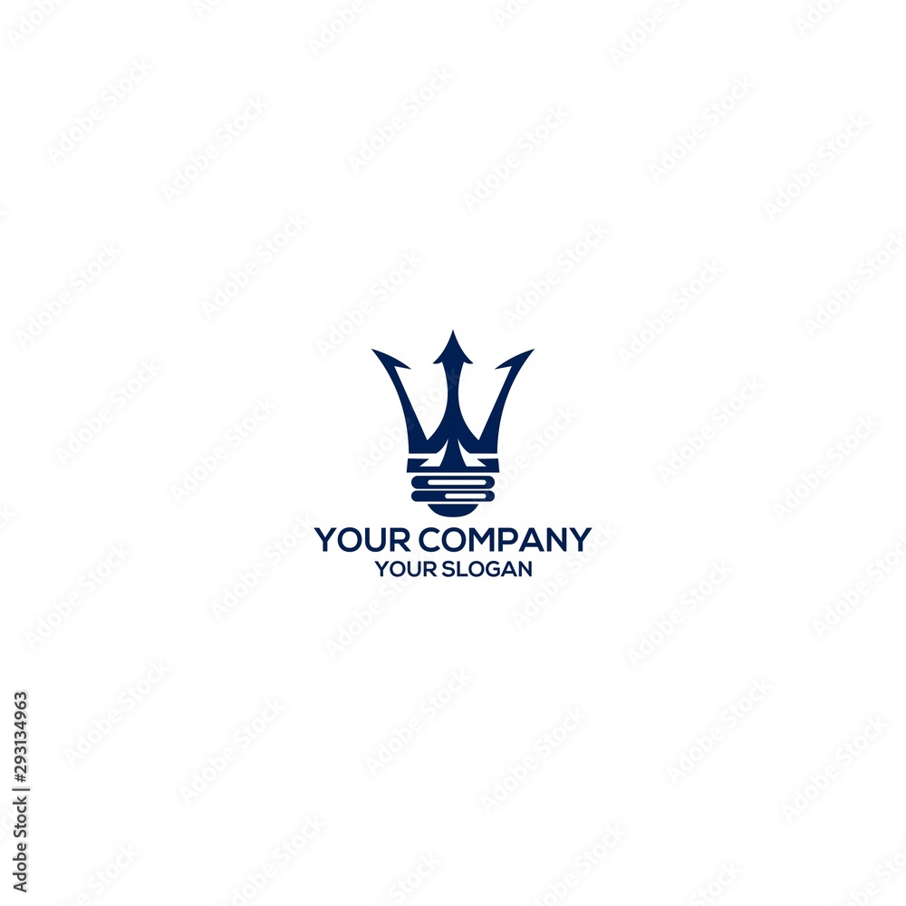 Smart Neptune Logo Design Vector Smart Neptune Logo Design Vector