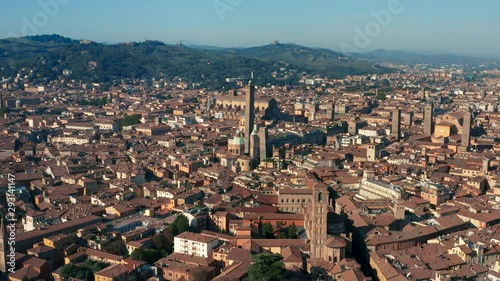 Aerial view of Bologna. Historic capital of the Emilia-Romagna region, in northern Italy photo