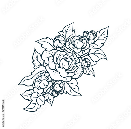 Hand drawn vector illustration - a wreath of laurel vintage. For wedding invitations, greeting cards, quotes, blogs, posters, and more.
