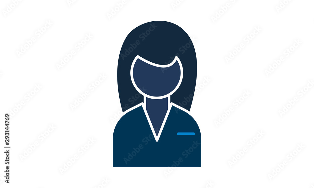 Assistant icon for support and office help Assistant icon for support and office help