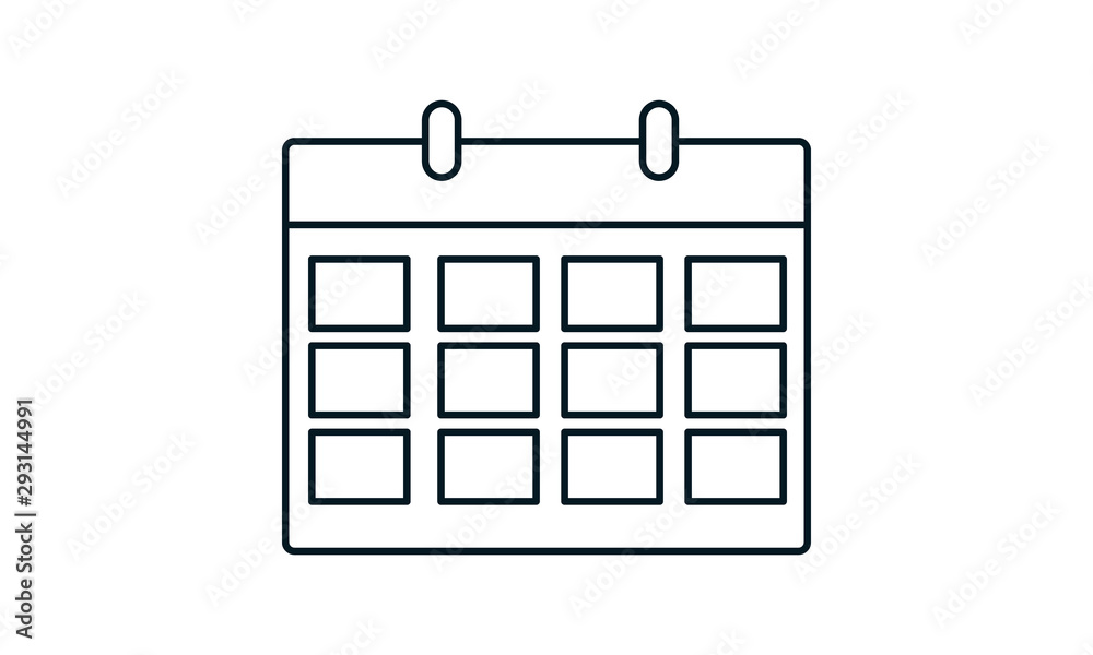Calendar icon for scheduling and planning Calendar icon for scheduling and planning