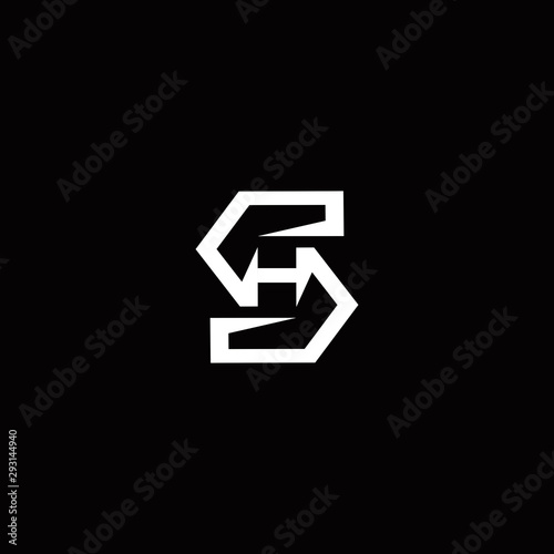 Free Download SH letter initial logo design vector template - GFXLoad