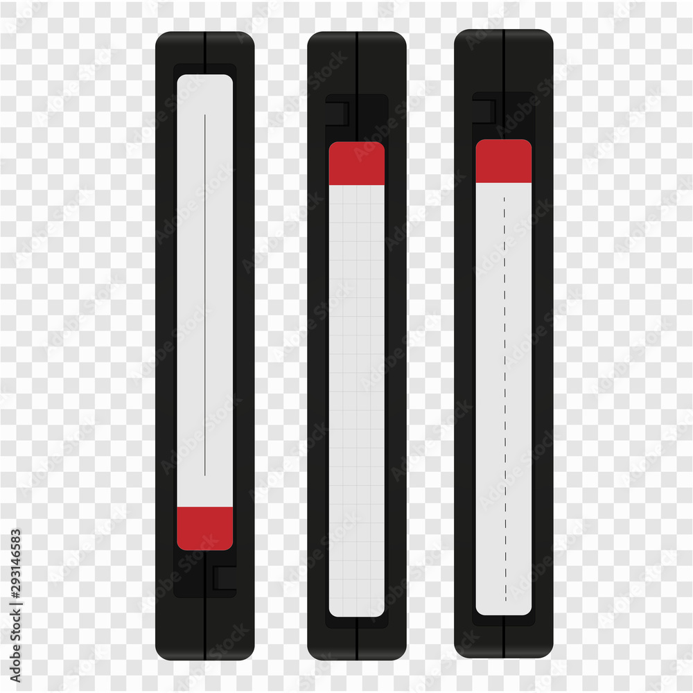 VHS videotapes on an isolated background VHS videotapes on an isolated background