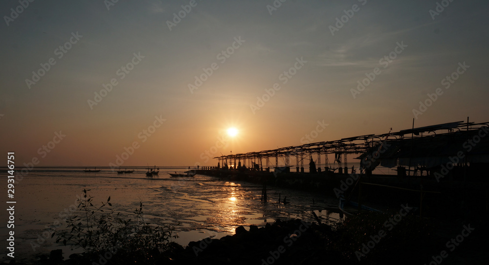 Sunset at Abandon Dock