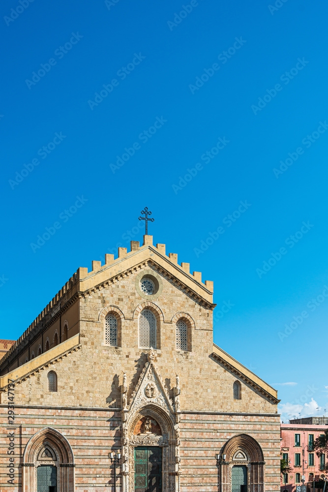 MESSINA, ITALY- January 20, 2019: Messina Cathedral is a Roman Catholic cathedral located in Messina, Italy