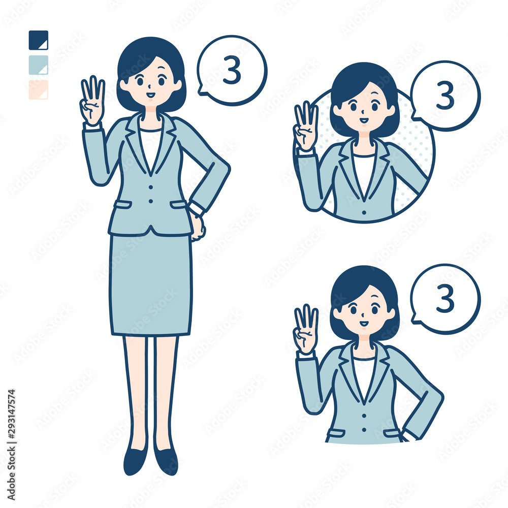 simple suit business woman_Counting as 3 simple suit business woman_Counting as 3