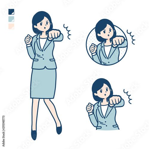 simple suit business woman_Punch