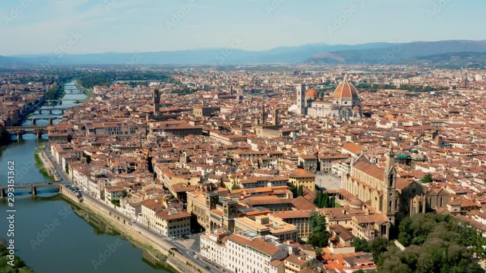 Cityscape of Florence, aerial view Cityscape of Florence, aerial view