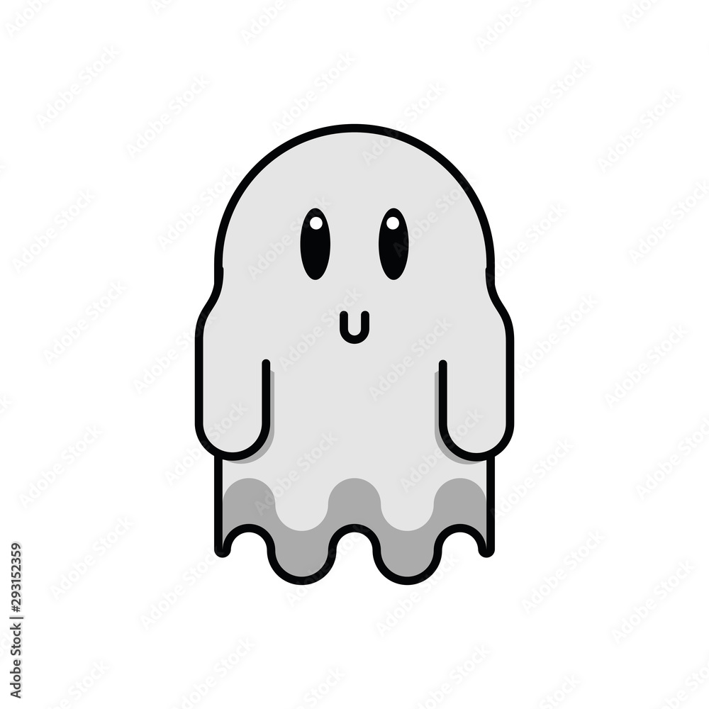 halloween ghost floating character icon halloween ghost floating character icon
