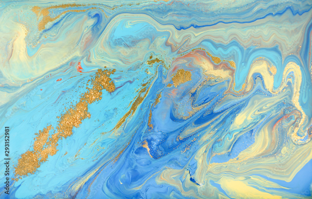 Beautiful unique turquoise acrylic marble background Beautiful unique turquoise acrylic marble background
